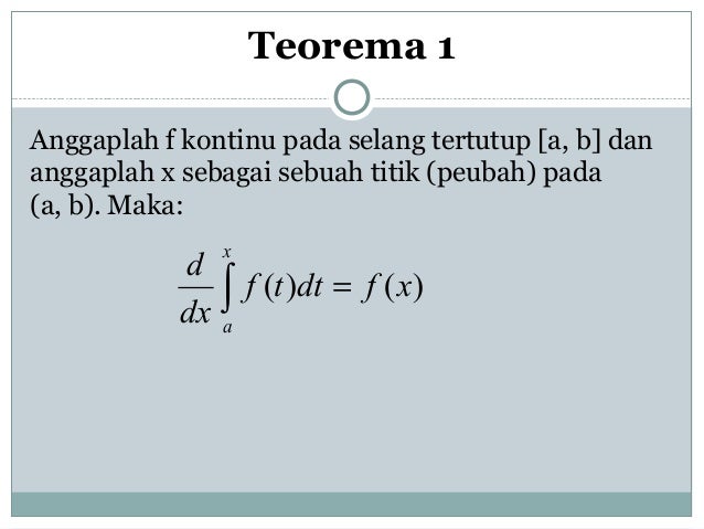 Kalkulus turunan dan integral