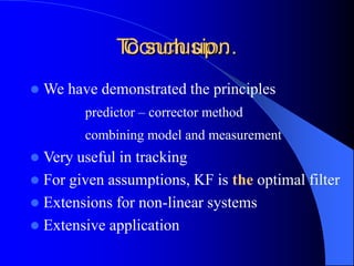 kalman filter illustrated with 2D example | PPT | Physics | Science