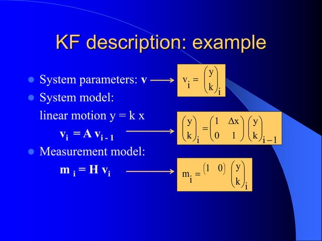 kalman filter illustrated with 2D example | PPT