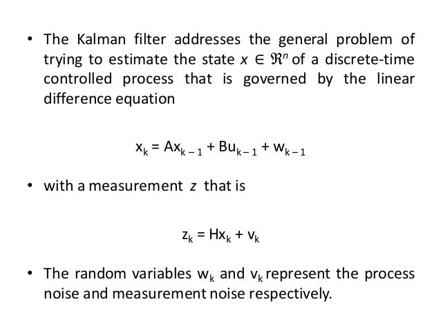 Kalman filter - Applications in Image processing
