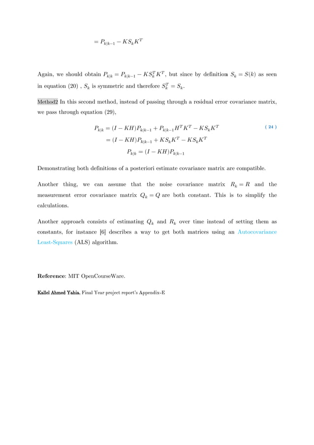 Kalman filter demonstration | PDF