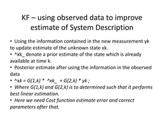 Kalman filter for object tracking | PPTX