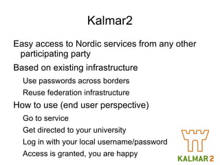 Technical requirements MUST support SAML2 