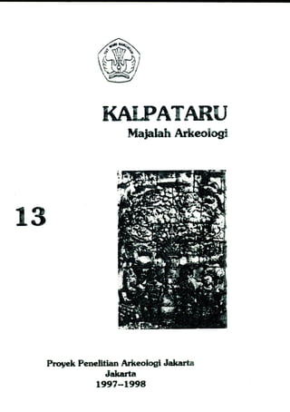 Kalpataru no 13   majalah arkeologi 1997-1998