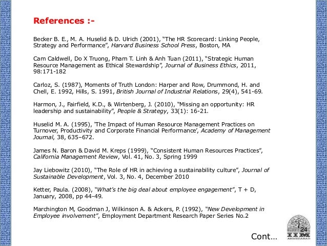 Research paper on financial impact of hr