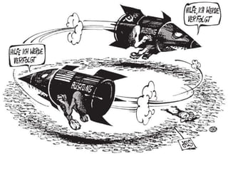 Karikatur: Rüstungswettlauf 2
 