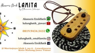 kalung batik murah, etnik Indonesia, kalung fashion, batik, perhiasan etnik, batik necklace, bross kebaya, kalung panjang.pdf