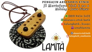 Kalung, kalung batik handmade, etnik nusantara, kalung perak, kalung batik etnik.pdf