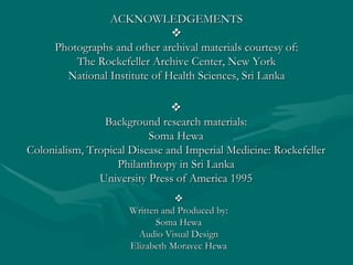 International Health and Philanthropy in Sri Lanka | PPT