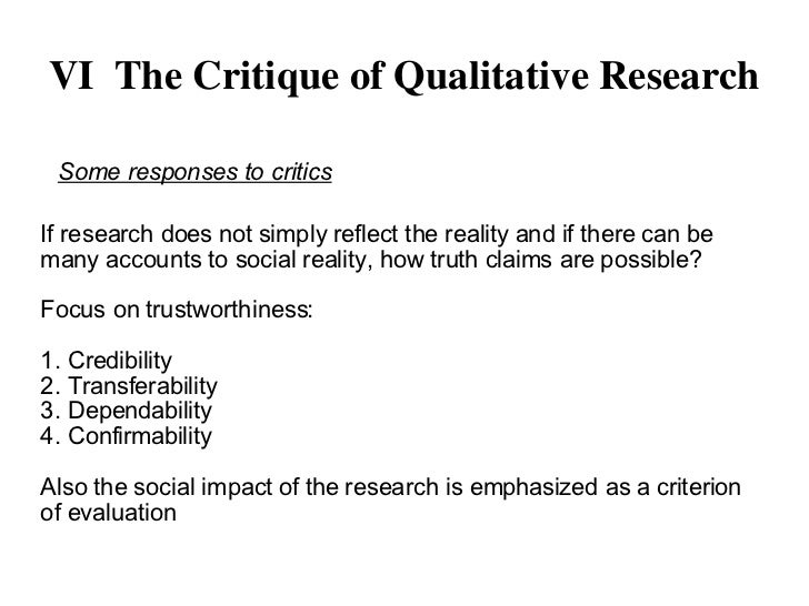 essay on critiquing qualitative research