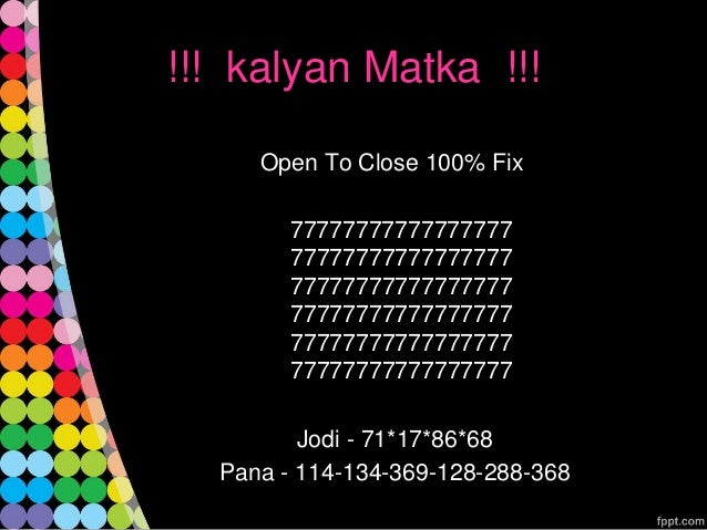 Kalyan Live Chart