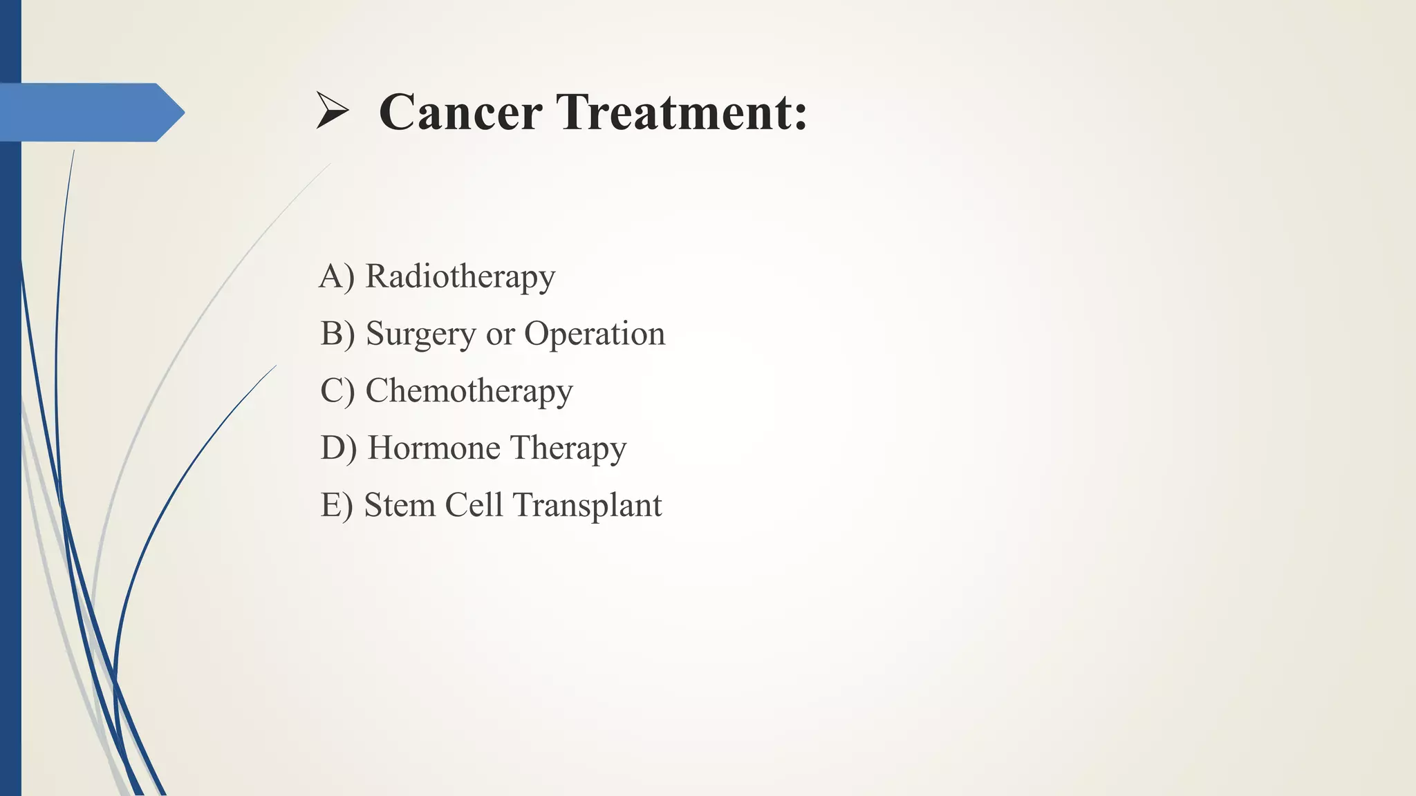 Recent advances in cancer treatment. | PPTX