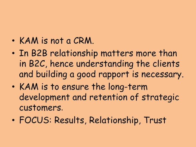 Key Account Management | PPTX | Sales | Business