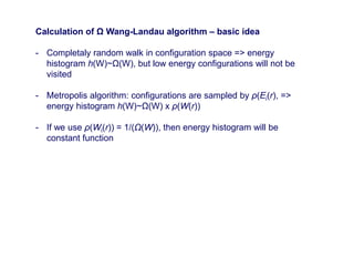 Metodo Monte Carlo -Wang Landau | PDF