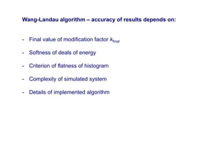 Metodo Monte Carlo -Wang Landau | PDF