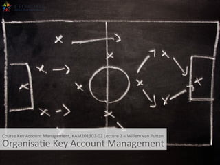  
Course	
  Key	
  Account	
  Management,	
  KAM201302-­‐02	
  Lecture	
  2	
  –	
  Willem	
  van	
  Pu?en	
  
OrganisaAe	
  Key	
  Account	
  Management	
  
 