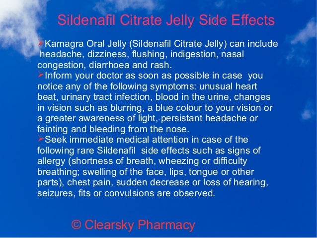 Sildenafil Side Effects Nhs