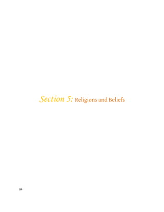 84
Section 5: Religions and Beliefs
 
