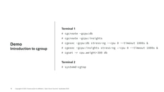 Future Proof Your Applications - Avoid Breakdowns with cgroup changes | PDF