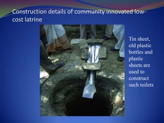 Proud Kepala Desa showing different toilet models to visitors- Lumajang,East Java, Indonesia