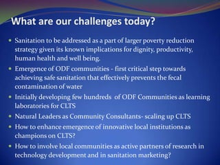 Abandoned Free Latrines depicts welfare mindset of institutions in Fatenayili ODF Village 