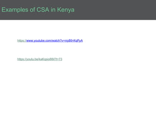 Introduction to Climate-Smart Agriculture: Busia County, Kenya