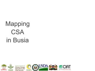 Introduction to Climate-Smart Agriculture: Busia County, Kenya