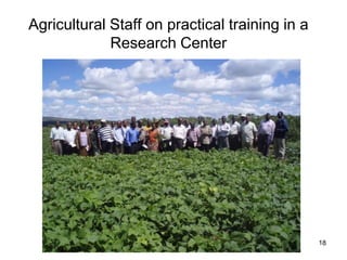 Agricultural Staff on practical training in a
             Research Center




                                                18
 