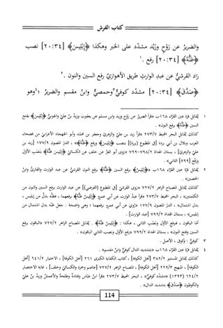 =^====^
‫كاب‬
‫الفرض‬
===
‫الضرير‬‫و‬
‫عن‬
‫روح‬
‫وزيد‬
‫مشدد‬
‫على‬
‫الخير‬
‫وهكذا‬
٤٣[
^
٢٠
]
‫نصب‬
4‫ًقئ‬‫ؤ‬
٤٣[
^
٢٠
]
‫رفع‬
•
١
‫اد‬‫ن‬
‫القرشي‬
‫عن‬
‫عبد‬
‫الوارث‬
‫طريق‬
‫الأهوازئ‬
‫رفع‬
‫السين‬
‫والون‬
٢٠
‫<ؤصدقه‬
٤٣[
:
٢٠
]
‫مشدد‬
‫وجمصح‬٣‫كومق‬
‫ابن‬‫و‬
‫مقسم‬
‫الضرير‬‫و‬
‫؛؛وهو‬
١
‫ي‬
‫اتل‬‫ق‬
‫ة‬‫ز‬‫ق‬
‫عن‬
‫اء‬‫ز‬‫المح‬
٦٨
١
‫ب«قرأ‬
ّ‫ئ‬‫اكري‬
‫عن‬
‫نوح‬
‫وزيد‬
‫ابن‬‫و‬
‫م‬
‫لم‬
‫عن‬
‫يعفوب‬
‫ونبي‬
‫بئ‬
‫علي‬
‫الجوني‬‫و‬
4‫ؤإمحس‬
‫بفتح‬
‫المن‬
^^‫؛‬٠^
‫ُع‬‫م‬
‫الون)ك‬
.
‫كذلك‬
‫اثل‬‫م‬‫ي‬
‫الحر‬
‫انحط‬
TUV'/U
‫أ‬‫ر‬‫«ق‬
‫زيد‬
‫بن‬
‫علي‬
‫والزهرئ‬
‫وجعفر‬
‫بن‬
‫محتد‬
‫أبو‬‫و‬
‫الحهجاه‬
‫الأعرابي‬
‫من‬
‫فصحاء‬
‫العرب‬
‫ال‬‫ل‬‫وب‬
‫بن‬
‫أبي‬
‫ة‬‫د‬‫بر‬
‫[ق‬
‫المعلؤع‬
])‫(برزة‬
‫بنصب‬
‫ورفع‬
»‫<ؤءهيم‬
،
‫الدن‬
‫المصون‬
‫ازيد‬
‫بن‬
‫علي‬
]‫والزهرئ‬
،
‫ان‬‫ت‬‫بس‬
‫الهداة‬
—
٧٩٩
‫«زوى‬
‫أبو‬
‫العر‬
‫عن‬
‫خلف‬
‫عن‬
‫الك‬
‫ائي‬
‫يس‬1‫إن‬‫ؤ‬<
>‫إنةه‬‫ف‬
‫بثحب‬
‫الأول‬
‫وق‬
٧٩٩١
]
.»‫اكاني‬
٢
‫ن‬
‫اتل‬‫ق‬
‫ة‬‫ز‬‫ق‬
‫عتن‬
‫اء‬‫ر‬‫الق‬
١٦٨
‫ب‬
‫إبمسه‬‫ب‬‫إ‬‫ؤ‬<<
‫برفع‬
‫المتن‬
‫يم‬
‫برفع‬
‫الون‬
‫القرشي‬
‫عن‬
‫عبد‬
‫ارث‬‫و‬‫ال‬
‫ارئ‬‫ق‬‫ال‬‫و‬
‫ابن‬‫و‬
>>‫الحصين‬
.
‫كيلك‬
‫اتل‬‫ق‬‫ي‬
‫اح‬‫ب‬‫المص‬
‫الزاهر‬
uxu/t
‫<<زوى‬
‫القرشي‬
‫[ق‬
‫المهلبؤع‬
])‫(الفرضي‬
‫عن‬
‫عبد‬
‫الوارث‬
‫مفع‬
‫المتن‬
‫والون‬
‫من‬
>>‫اومتين‬‫ك‬‫ال‬
،
‫البحر‬
‫انحط‬
YUr/U
‫أ‬‫ر‬‫«ق‬
‫عبد‬
‫الوارث‬
‫عن‬
‫أبي‬
‫عمرو‬
‫إتليس‬‫ؤ‬<
‫ظنه‬
‫ه‬
‫برفعهما‬
،
‫فظنه‬
‫بدل‬
‫من‬
،‫إبليس‬
‫بدل‬
»‫اشتمال‬
،
‫الدر‬
‫الصون‬
٧٧/٩
١
‫عن‬
‫أبي‬
‫عمرو‬
‫مفعهما‬
‫؛‬
‫وهي‬
‫واضحة‬
.
‫جعل‬
‫ظنه‬
‫بدل‬
‫اشتمال‬
‫من‬
،
‫ب‬
‫ستان‬
‫الهداة‬
‫؟‬/y
٧٩
‫رعبي‬
]‫الواؤث‬
.
‫أما‬
‫اقون‬‫ب‬‫ال‬
،
‫مرقع‬
‫الأول‬
‫وثصب‬
‫اني‬‫ث‬‫ال‬
،
‫هكذا‬
‫ت‬
‫يس‬1‫إب‬‫ؤ‬<
^^٠
•
‫اتل‬‫ق‬‫ي‬
‫اح‬‫ب‬‫المص‬
‫الزاهر‬
uyu/y
‫اقون‬‫ب‬‫ال‬«
‫مفع‬
‫المتن‬
‫وفتح‬
»‫الون‬
،
‫ان‬‫ت‬‫بس‬
‫الهداة‬
٩٧‫؟‬/y
‫«رفع‬
‫الأول‬
‫ونصب‬
‫اني‬‫ث‬‫ال‬
»‫ااباقون‬
.
٣
‫ك‬
،‫ثكوفى‬:‫وفئ‬
.‫الأصل‬
٤
‫ي‬
‫قاتل‬
‫قزة‬
‫عتن‬
‫اء‬‫ر‬‫الق‬
٦٨
‫اب‬
‫<<بتشديد‬
‫الدالكوفج؛‬
‫وابن‬
»‫مسم‬
.
‫كذلك‬
‫اتل‬‫ق‬‫ي‬
‫المتنتر‬
٨Y/Y
٢'
‫[أهل‬
]‫الكوفة‬
‫كتاب‬،
‫الكفاية‬
‫الكرى‬
٢٦١
‫[أهل‬
]‫الكوفة‬
،
‫الاختيار‬
/Y
٦٤١
‫[أهل‬
]‫الكوفة‬
،
‫المبهج‬
YY٩/٣
‫[أهل‬
]‫الكوفة‬
،
‫اح‬‫ب‬‫المص‬
‫الزاهر‬
uyu/y
‫[عاصم‬
‫وحمزة‬
‫والكاي‬
]‫وخلف‬
،
‫اية‬‫غ‬
‫الاختصار‬
/Y
٦Y٤
(
١٣٩١٢
)
»‫«مثددكوفإ‬
،
‫البحر‬
‫انحط‬
YUY'/U
‫أ‬‫ر‬‫«ق‬
‫ابث‬
‫عاص‬
‫وقتادة‬
‫وطلحه‬
‫والأعض‬
‫وزيد‬
‫بث‬
‫عالئ‬
‫والكوفيون‬
‫<ؤصديىه‬
‫بتشديد‬
»‫الدال‬
.
‫لل‬4
 