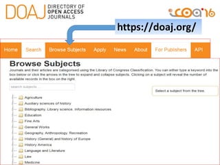 https://doaj.org/
 