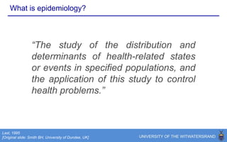 Epidemiology and neuropathic pain
Adapted from: Smith and Torrance, 2012
To inform understanding, at a population level, of:
Prevalence and incidence
Risk factors and aetiology
Impact on quality of life and prognosis
Prevention
Design, targeting, and evaluation of treatment strategies
Allocation of health resources
Allocation of educational resources
 