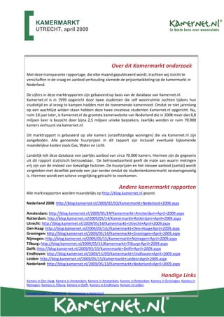 Kamermarkt April 2009   Utrecht