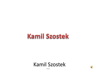 Kamil Szostek
WSB
 