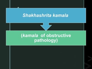 z
(kamala of obstructive
pathology)
Shakhashrita kamala
 