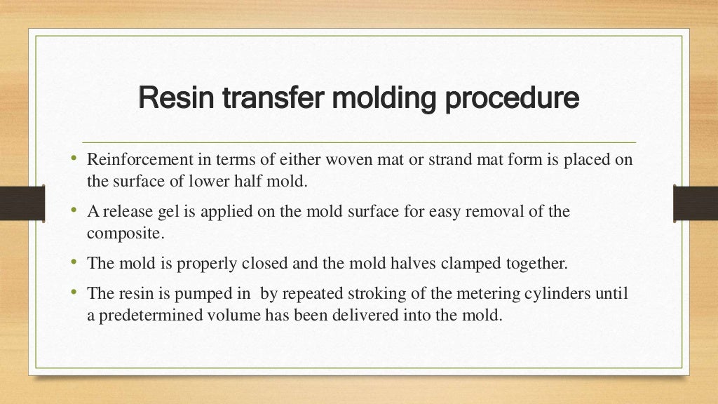 Resin Transfer Molding (RTM)