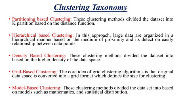 A Comprehensive Study of Clustering Algorithms for Big Data Mining with ...