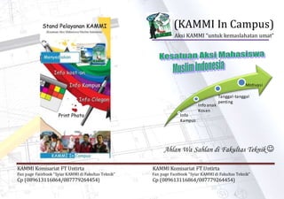 Kammi in campus  booklet
