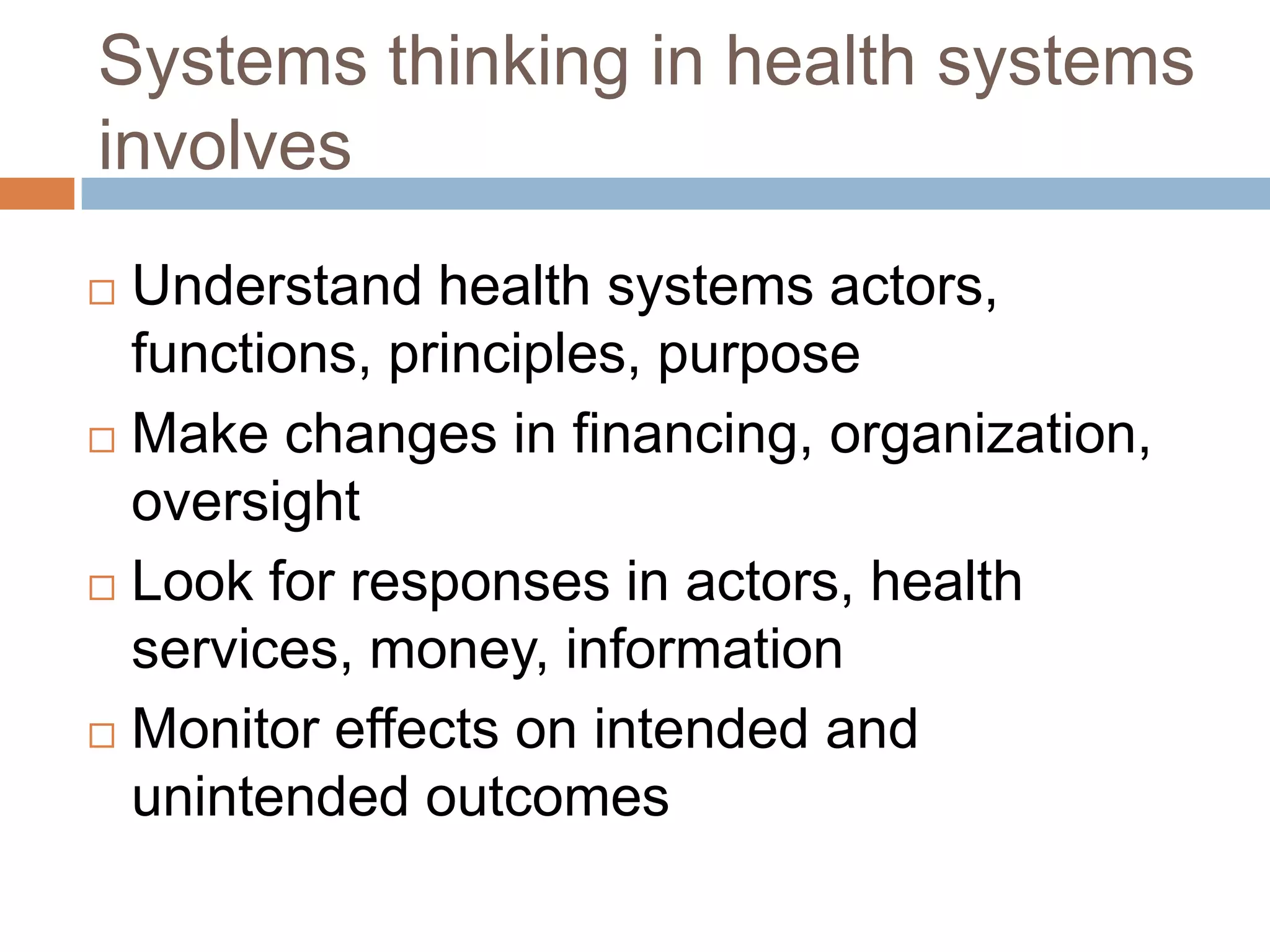 Complex Adaptive Systems in Health | PPTX