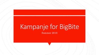 Kampanje for BigBite
Sommer 2018
 