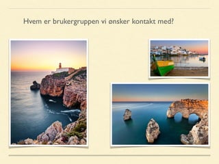 Hvem er brukergruppen vi ønsker kontakt med?
 