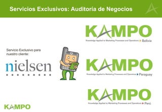 Servicios Exclusivos: Auditoría de Negocios
Servicio Exclusivo para
nuestro cliente:
 
