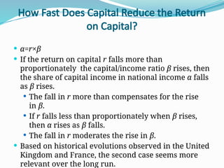 The Capital-Labor Income Split and Economic Dynamics in the 21st ...