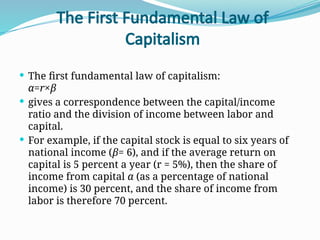 The Capital-Labor Income Split and Economic Dynamics in the 21st ...