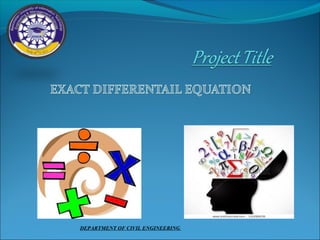 DEPARTMENT OF CIVIL ENGINEERING
 