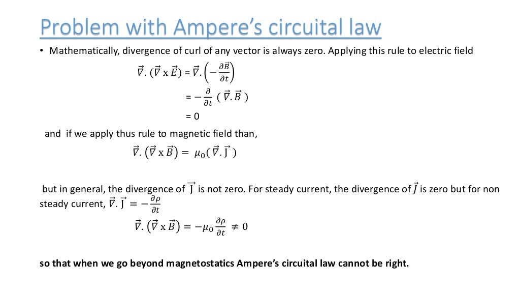 Maxwell's equation and it's correction in Ampere's circuital law