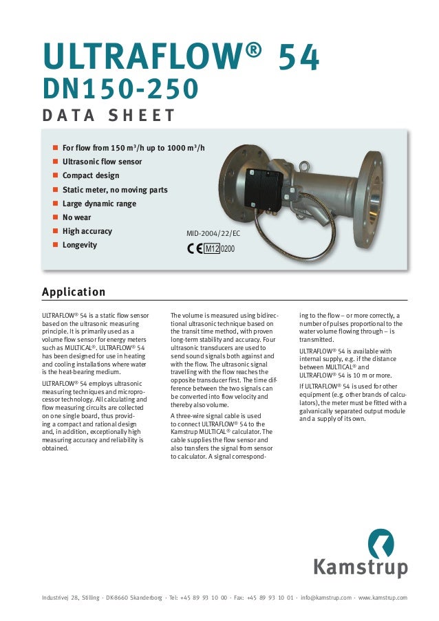 kamstrup ultrasonic flow meter