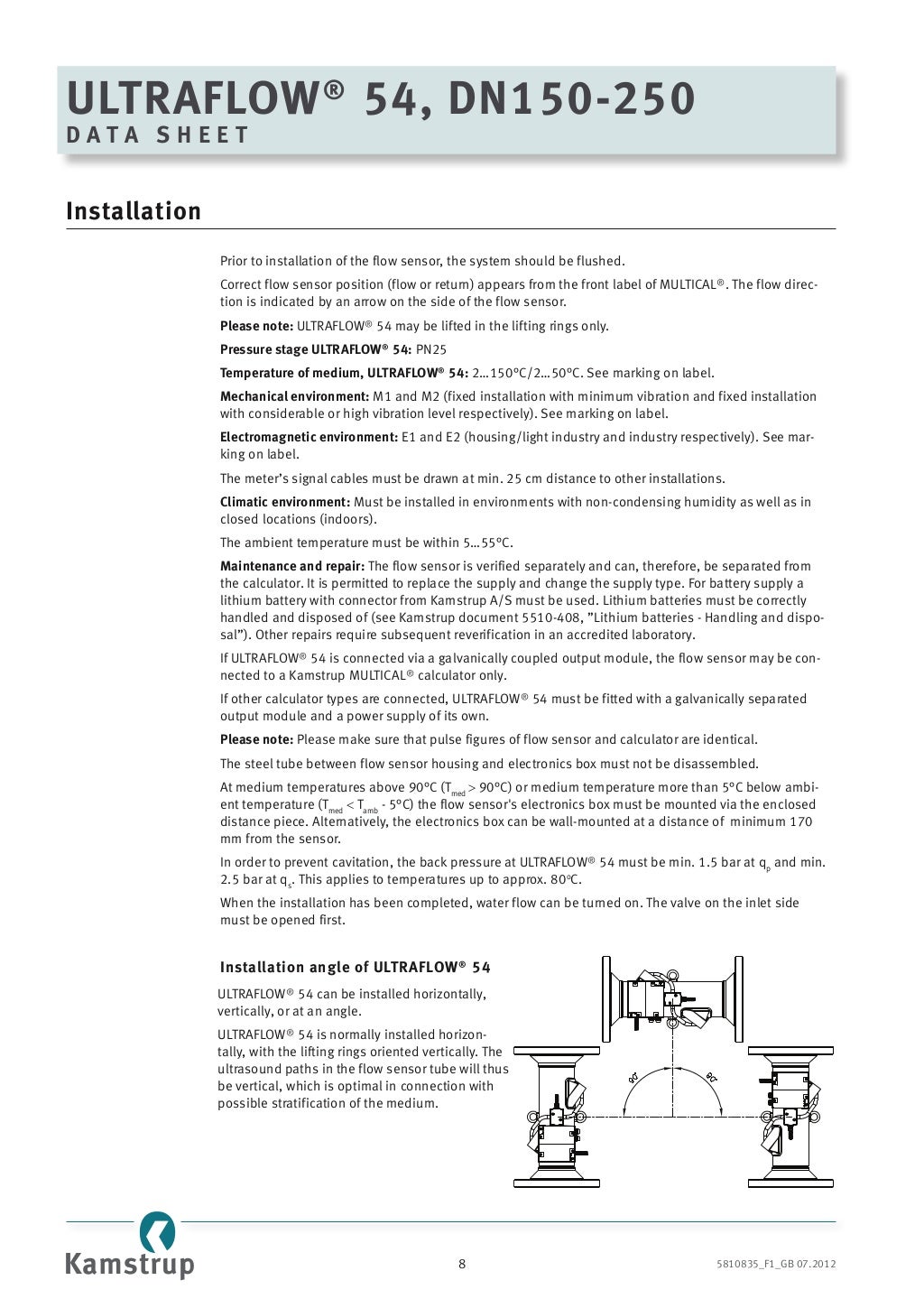 Kamstrup ultraflow 54 ultrasonic flow meter, multical heat meter, the…