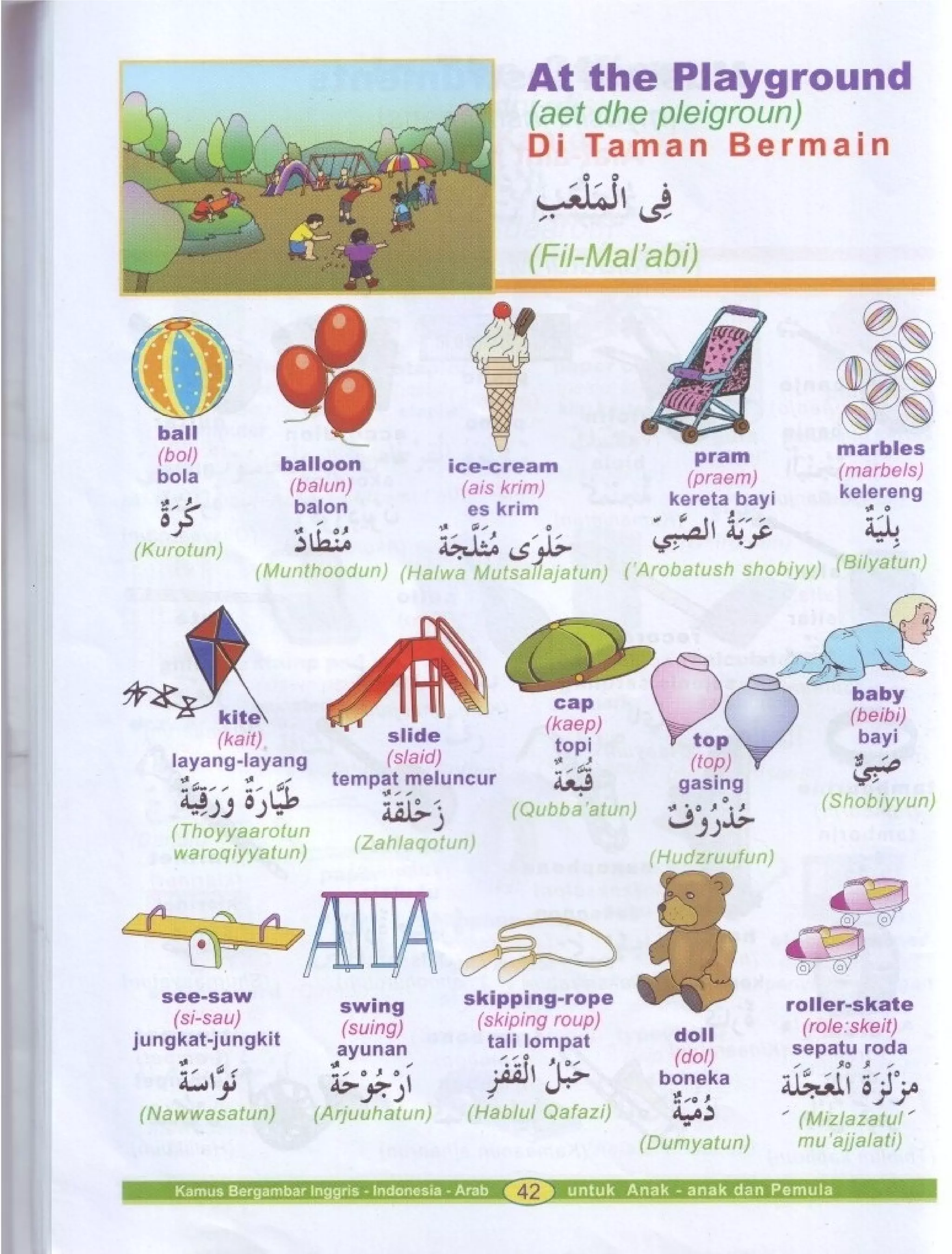 Kamus Bergambar Bahasa Indonesia Bahasa Inggris Bahasa Arab