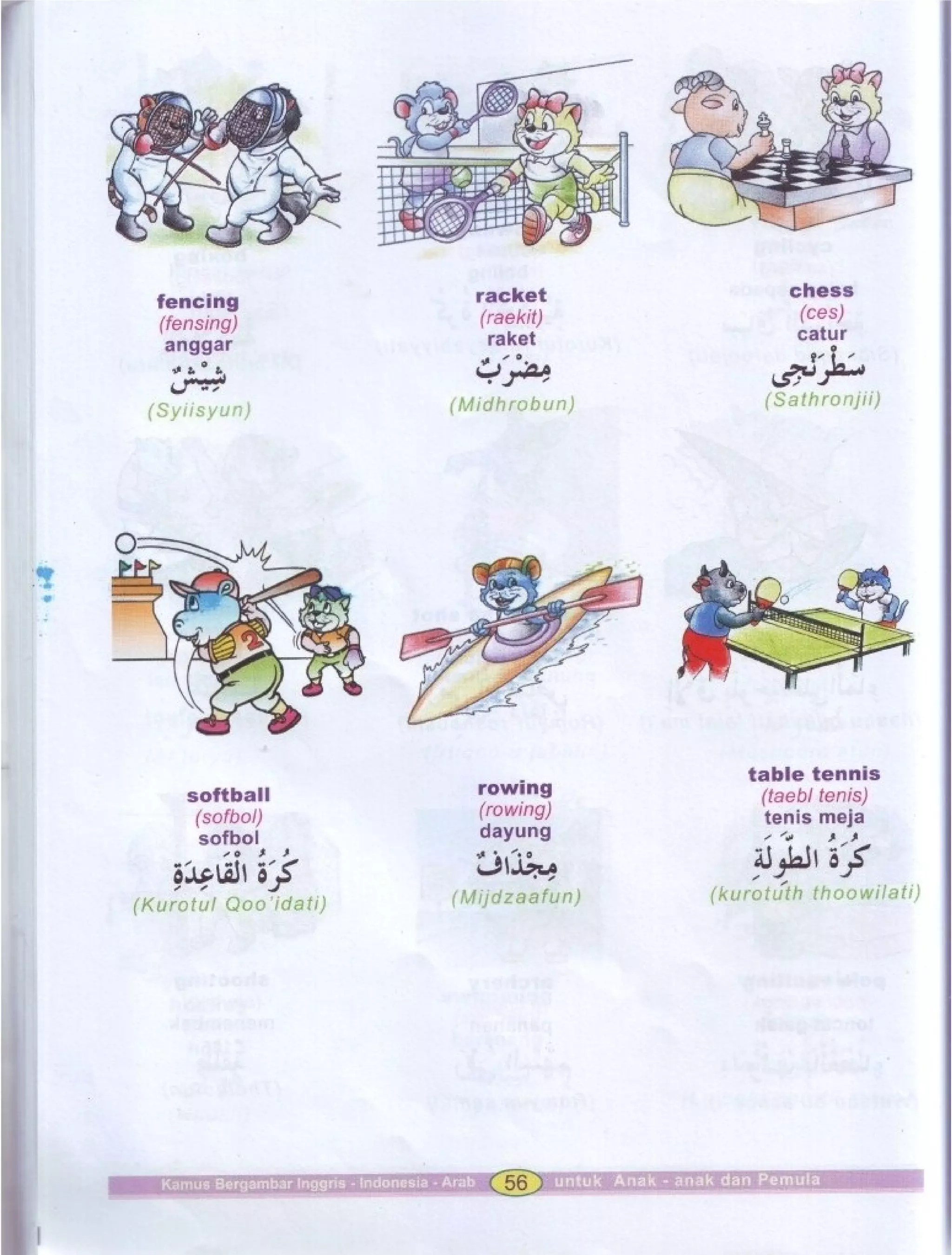Kamus Bergambar Bahasa Indonesia Bahasa Inggris Bahasa Arab