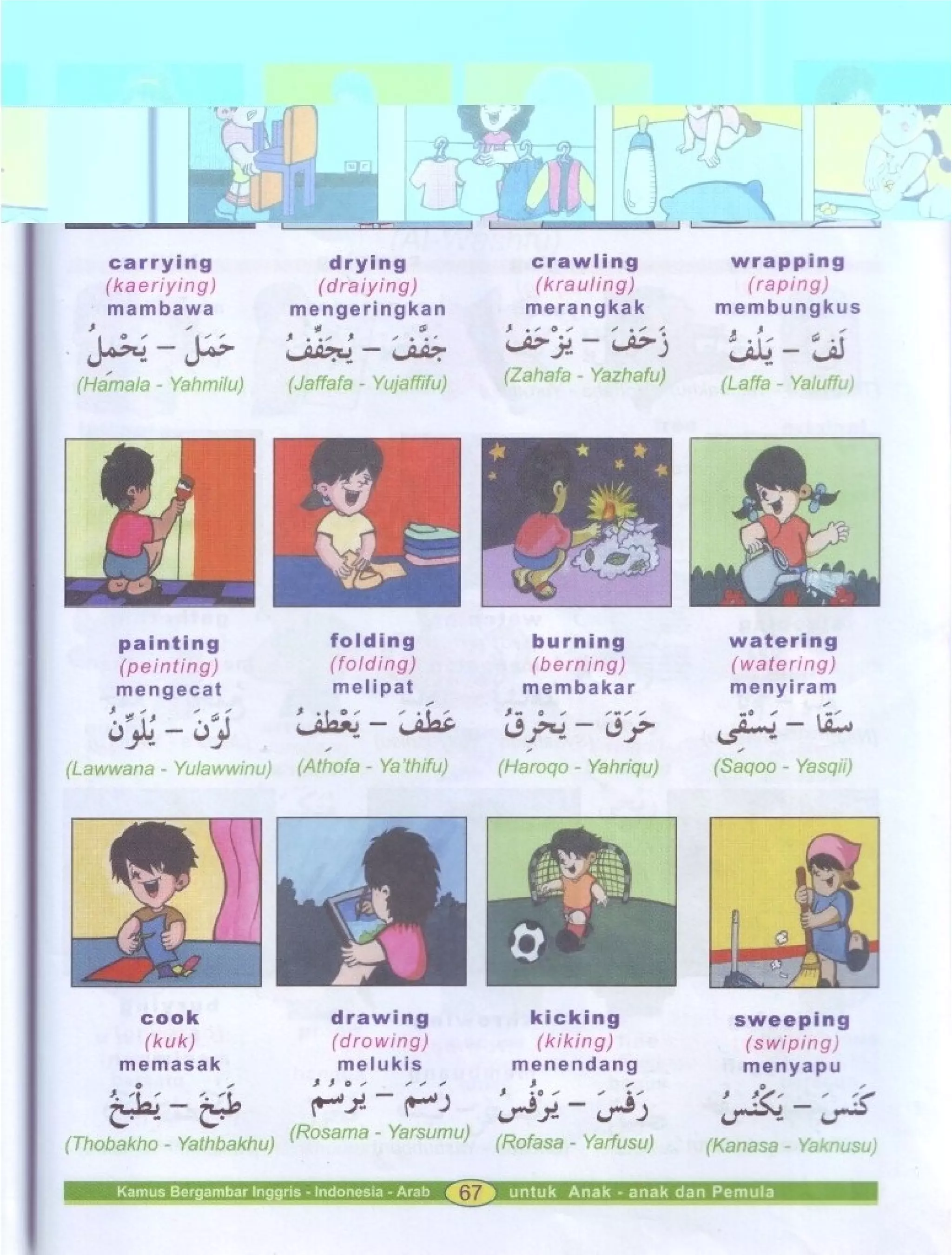 Kamus Bergambar Bahasa Indonesia Bahasa Inggris Bahasa Arab